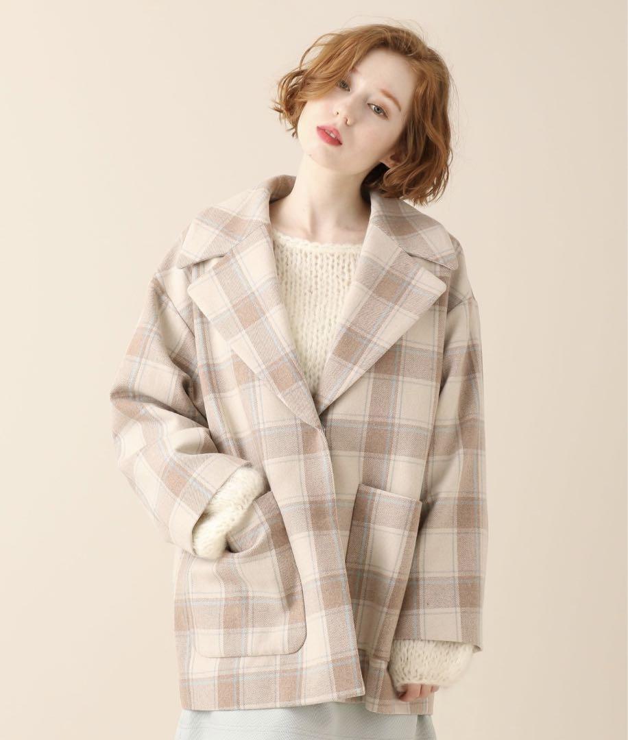 大切な人へのギフト探し deicy チェックメルトンコート ダッフルコート