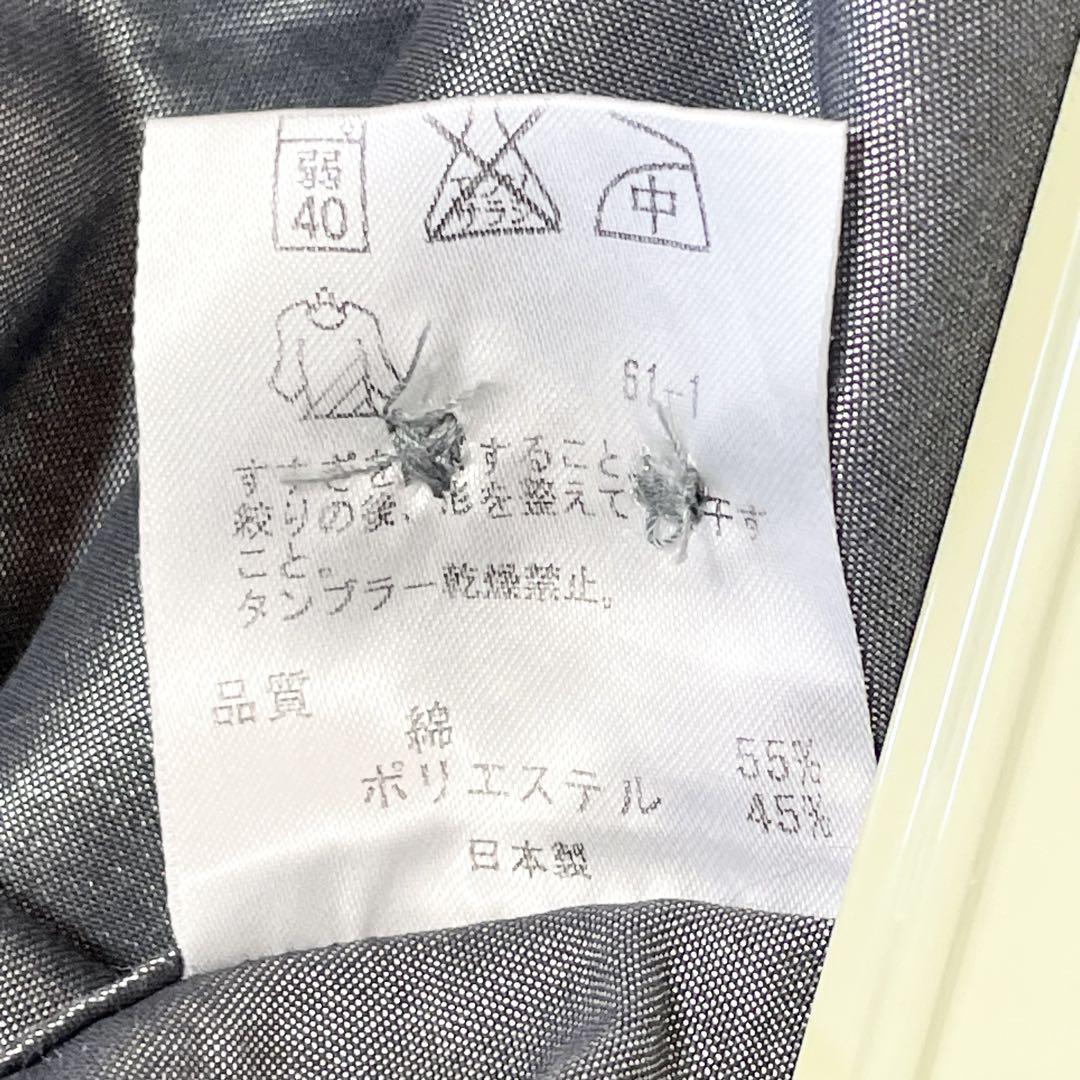 カルバンクライン 長袖 シャツ【L】グレー シルバー 光沢感 ポリエステル