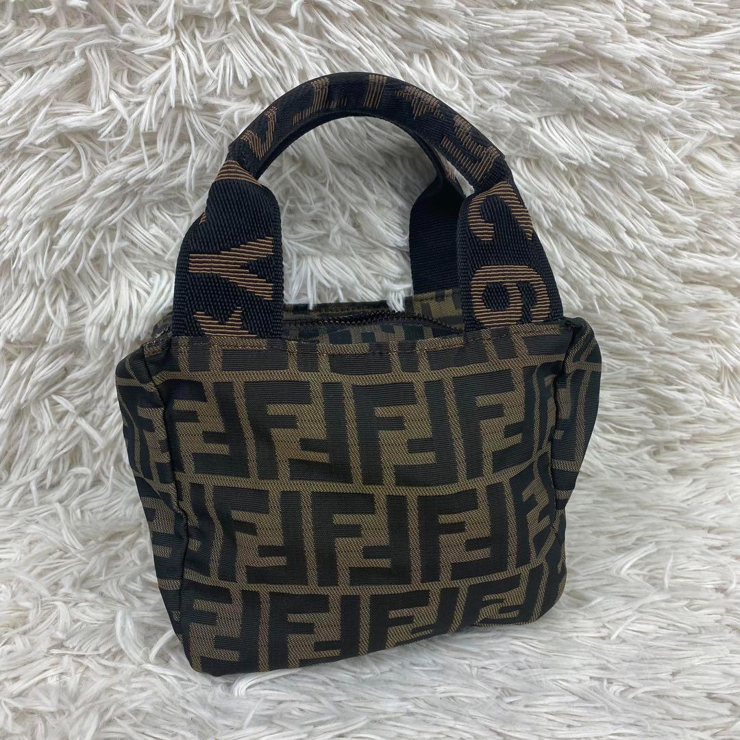 FENDI フェンディ ズッカ柄 バニティバッグ ポーチ ミニバッグ