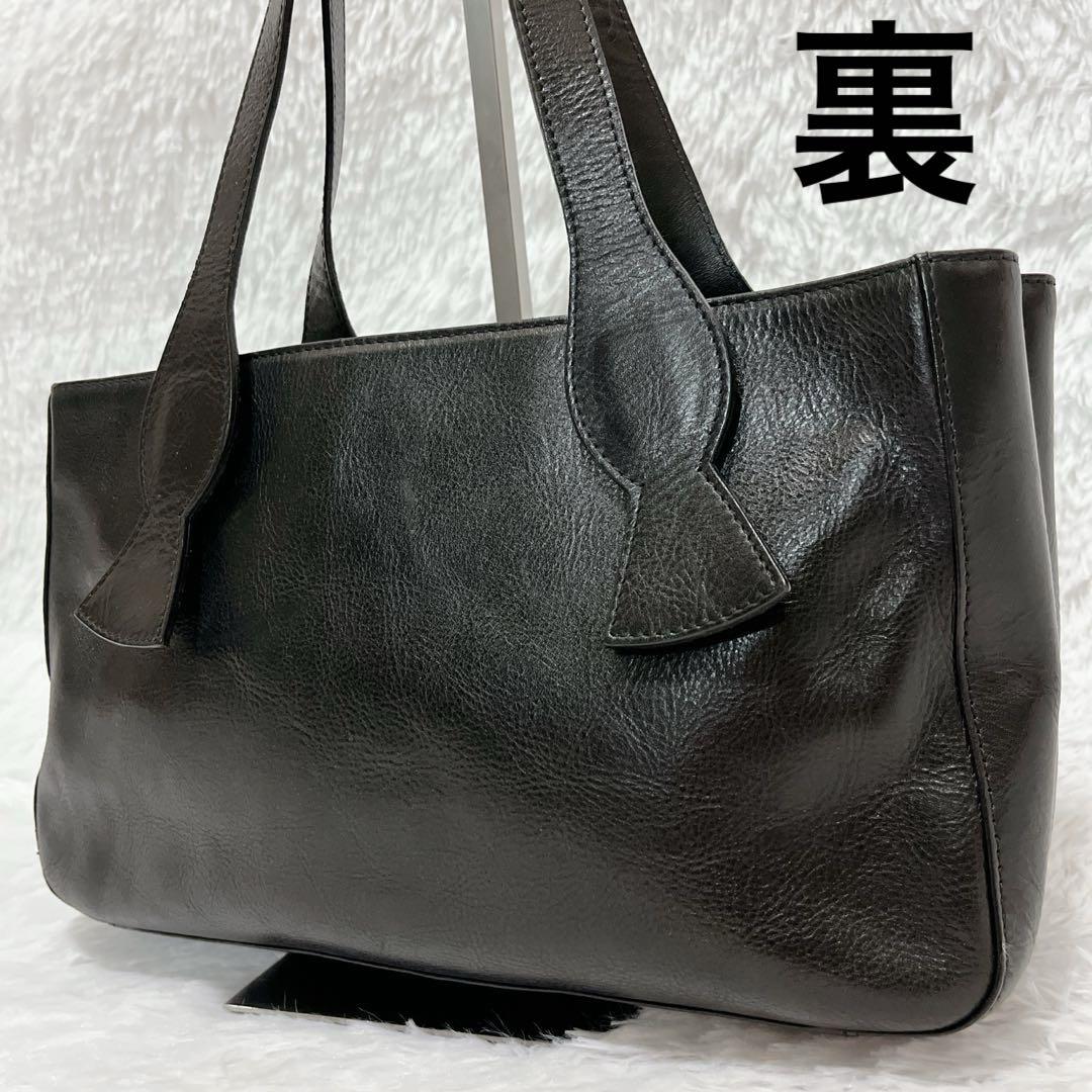 郵送買取 新品5台以上送料無料キャンペーン中！！  美品✨ポールスミス シンプル ブラック ハンドバッグ レザー バッグ