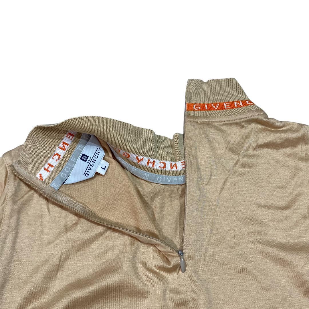 GIVENCHY ジバンシィ ゴルフ 長袖 モックネック シャツ L ベージュ