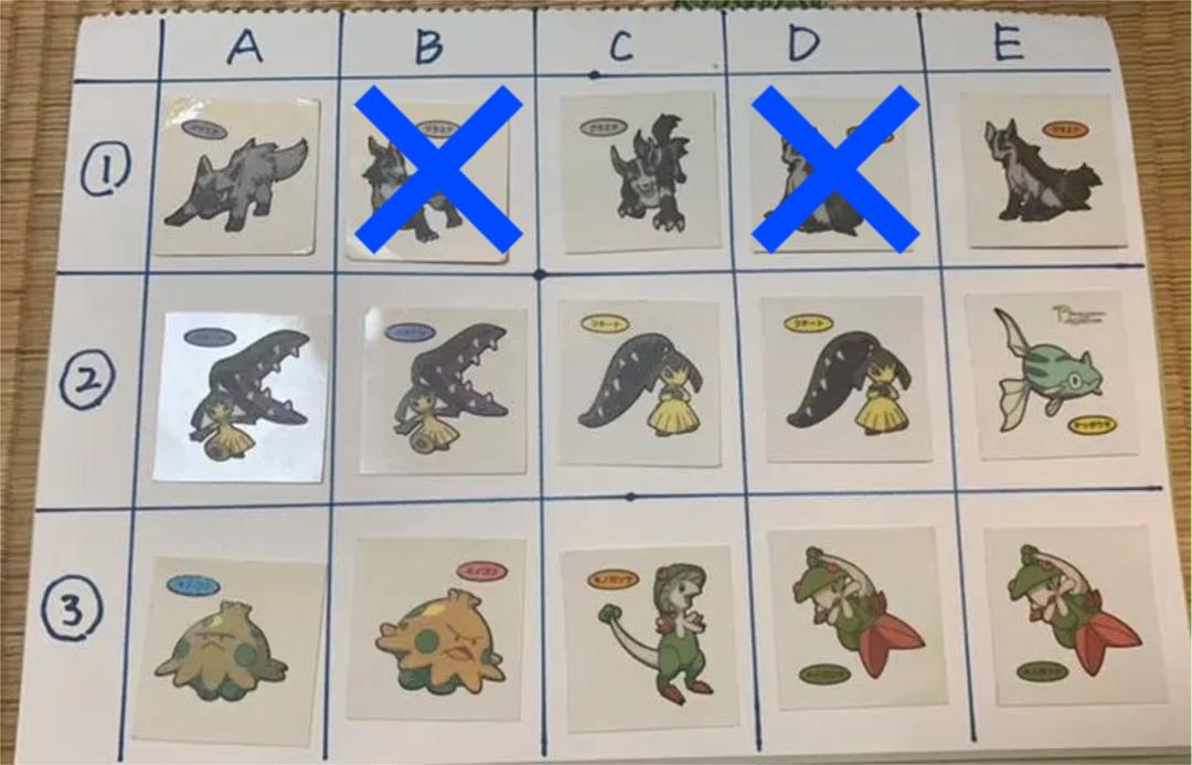 ポケモンパンシール ポケモンシール デコキャラシール⑤