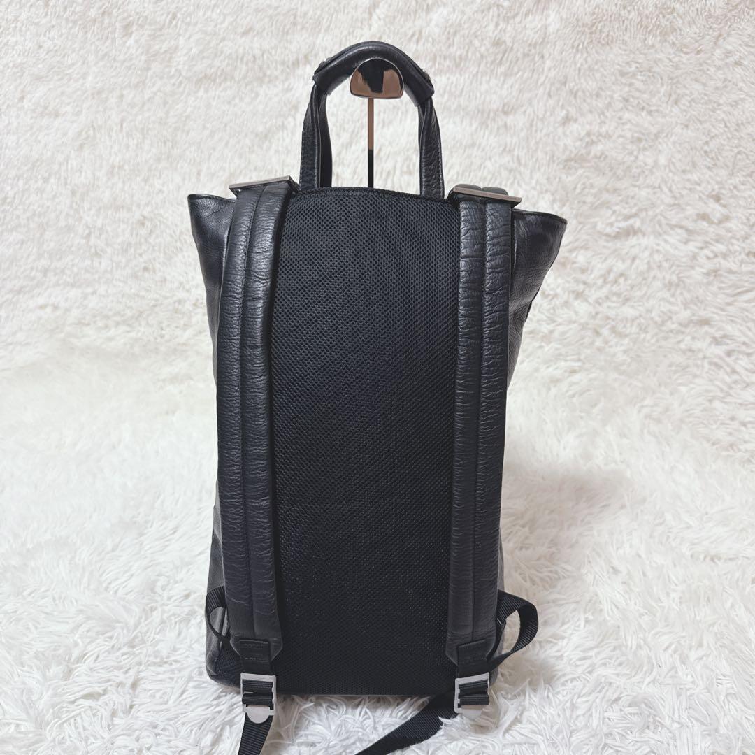 シボ革 バックパック