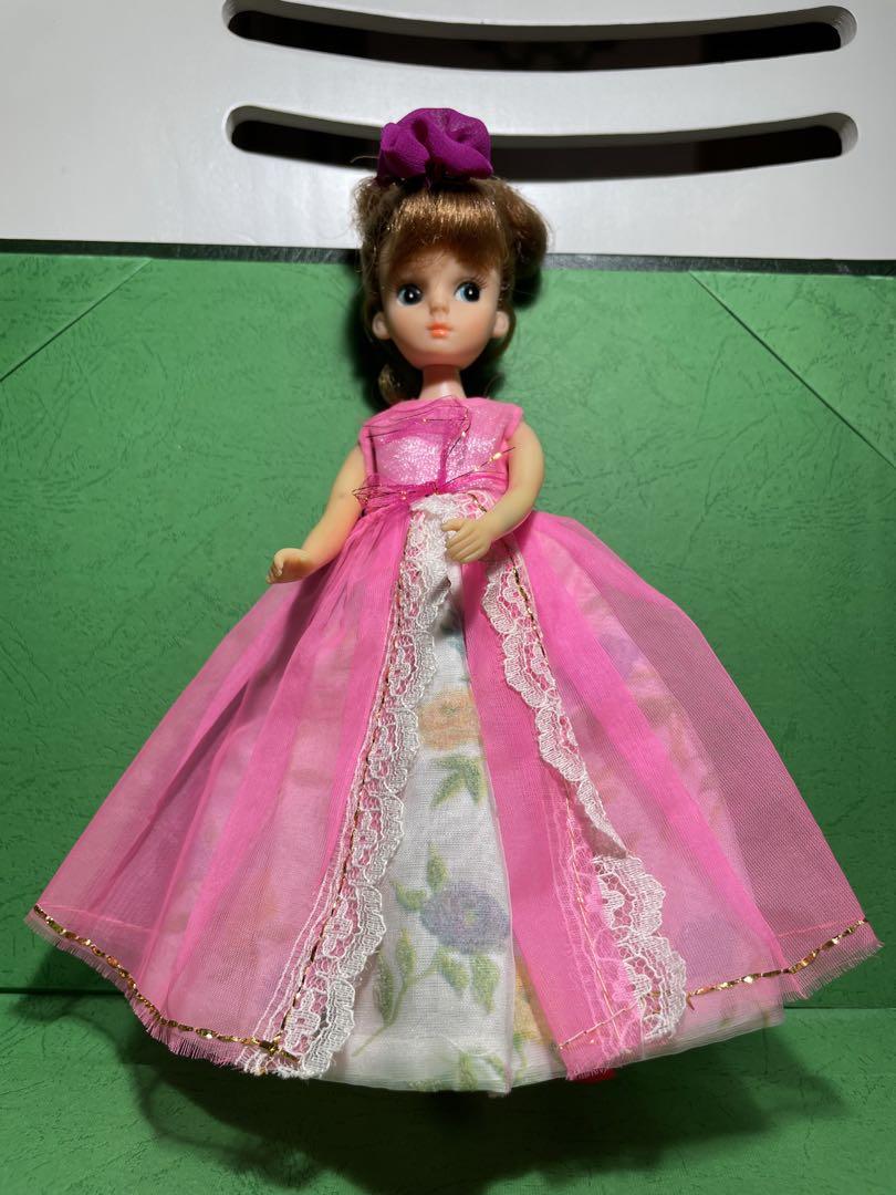 初代リカちゃんジャストサイズ　 ヴィンテージ　ピンクドレス