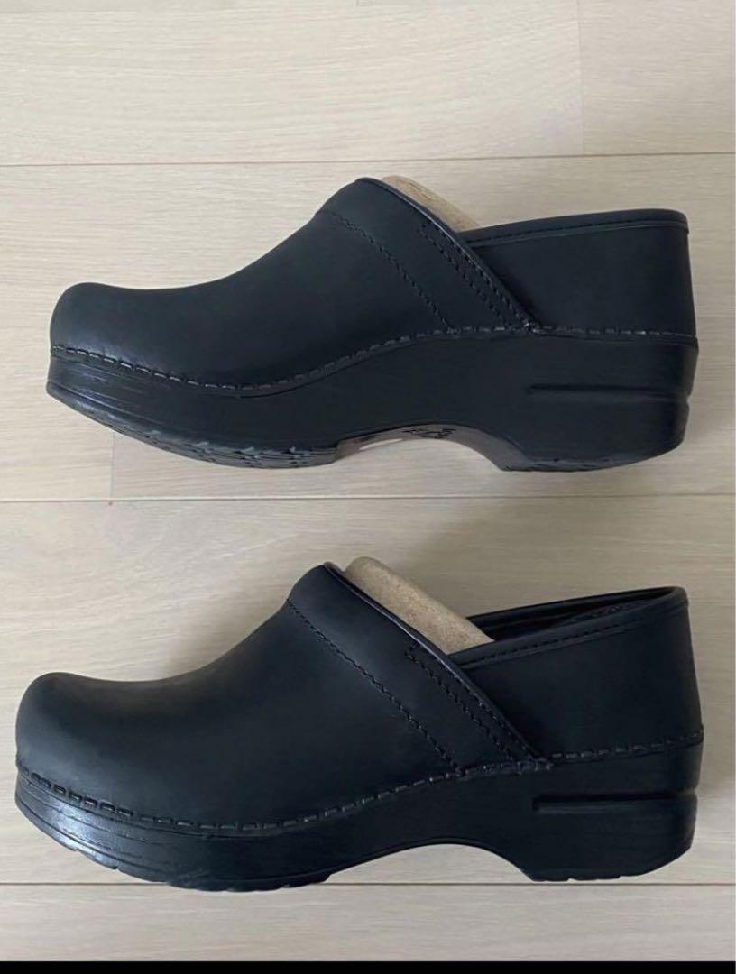 ダンスコ　dansko オイルドレザー　本革レザー　スリッポン 37 黒