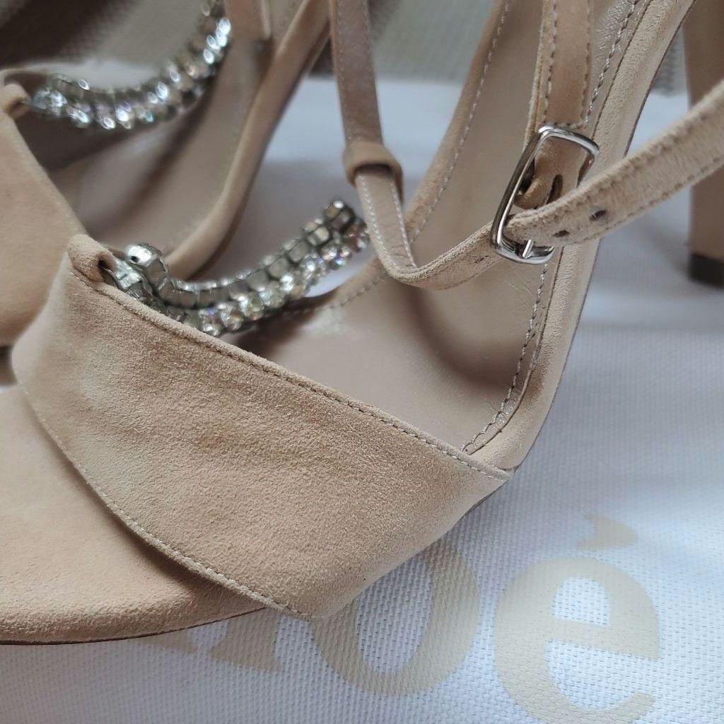 ☆未使用☆Chloe☆サンダル☆23.5センチ☆スエード☆レザー。ビジュー。