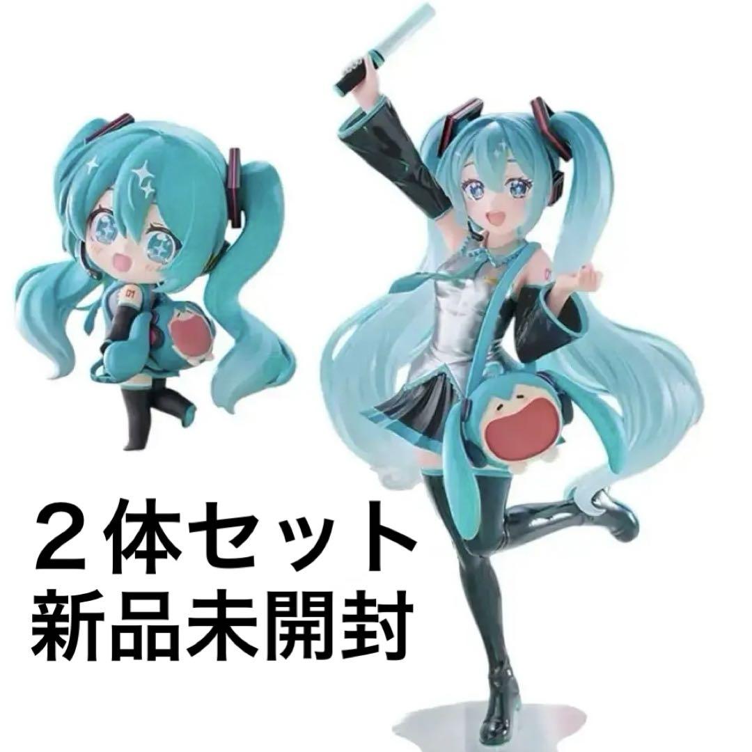 【新品】 TENITOL 初音ミク UWA ふわふわ可愛い笑顔バッグ ２体セット