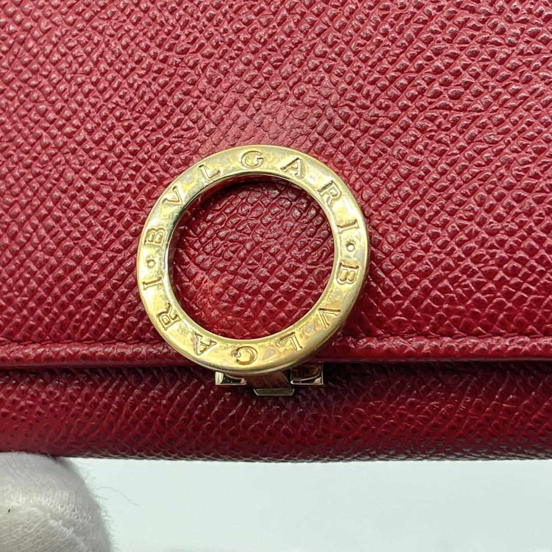 【美品】ブルガリ 長財布 ロゴクリップ ビーゼロワン サークル金具 男女可能