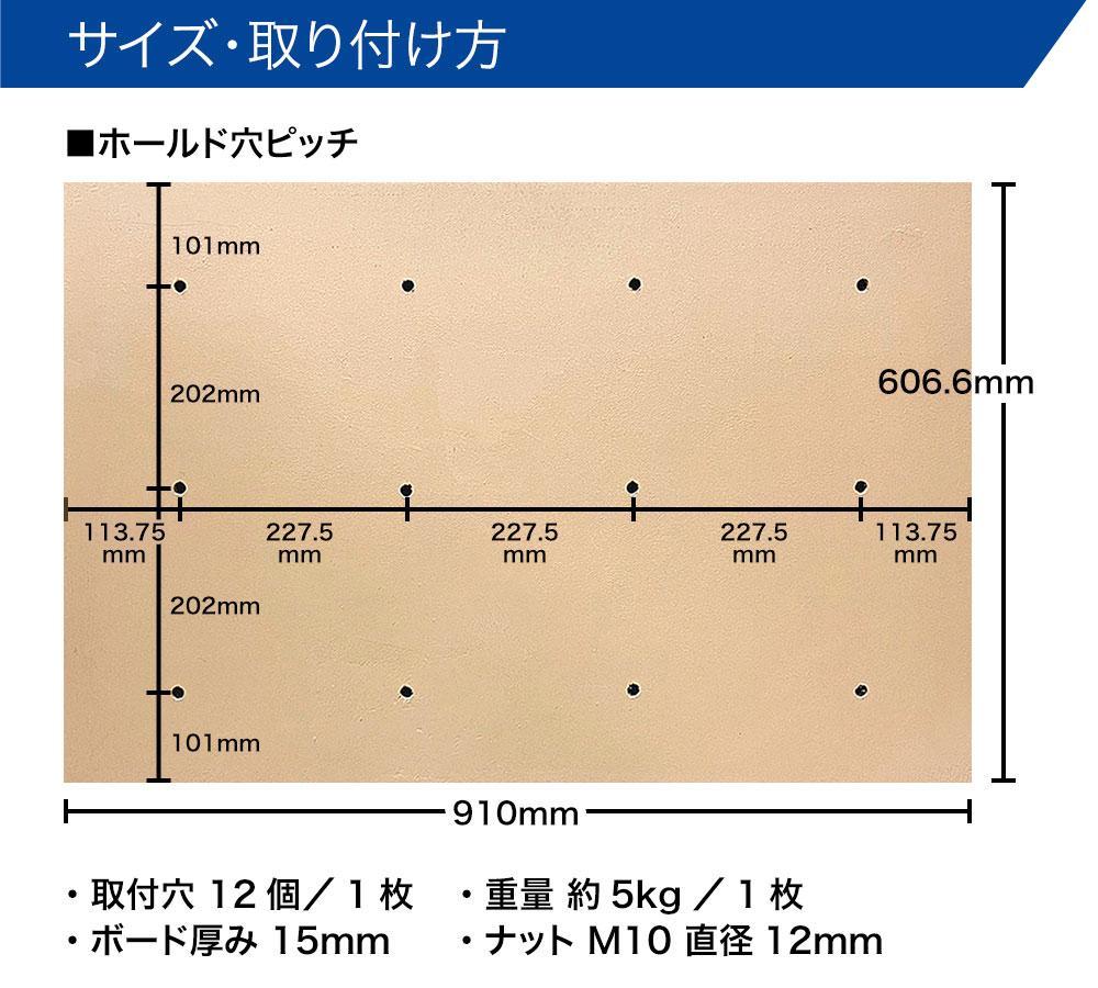 新品 未使用 送料無料 ボルダリングボード(ラワン合板・塗装) ホワイト 画像4