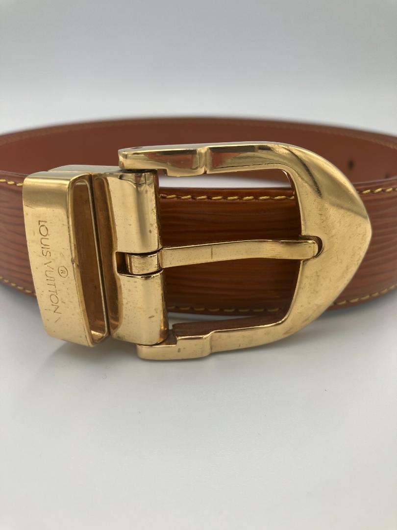 LOUIS VUITTON エピ サンチュール ベルト ゴールド金具