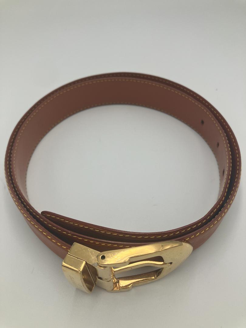 LOUIS VUITTON エピ サンチュール ベルト ゴールド金具