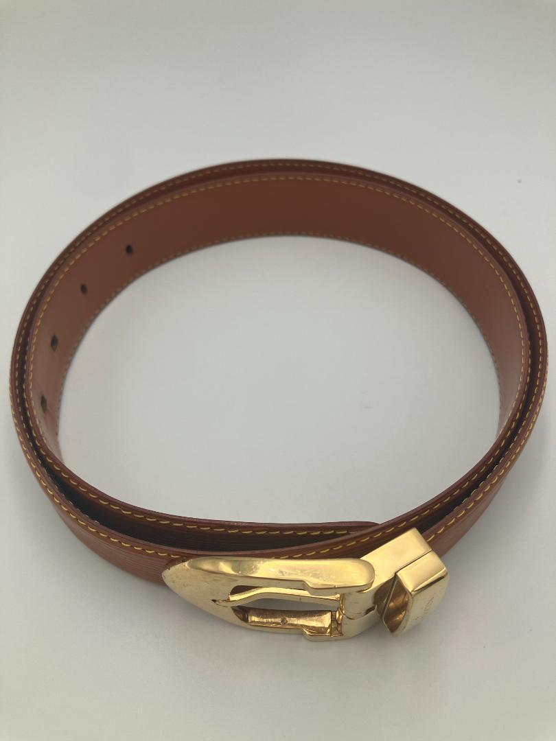 LOUIS VUITTON エピ サンチュール ベルト ゴールド金具