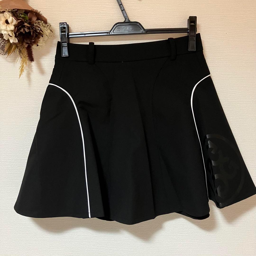 新品☞おまけつき！ジーフォア　ゴルフミニスカート⚫︎インナーパンツ付き●黒　Ｓ