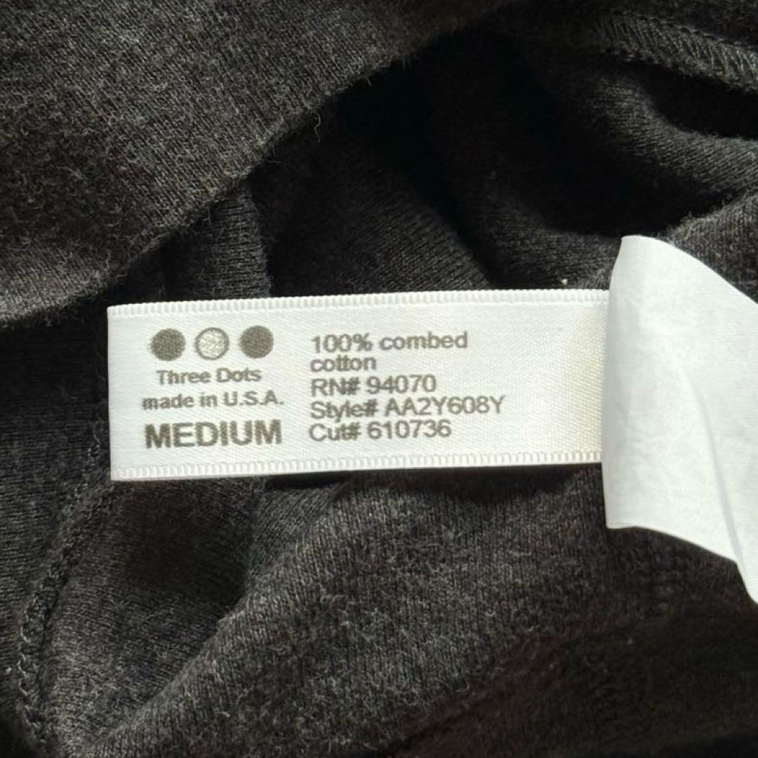 【USA製】Three Dots double zip hoodie 短丈