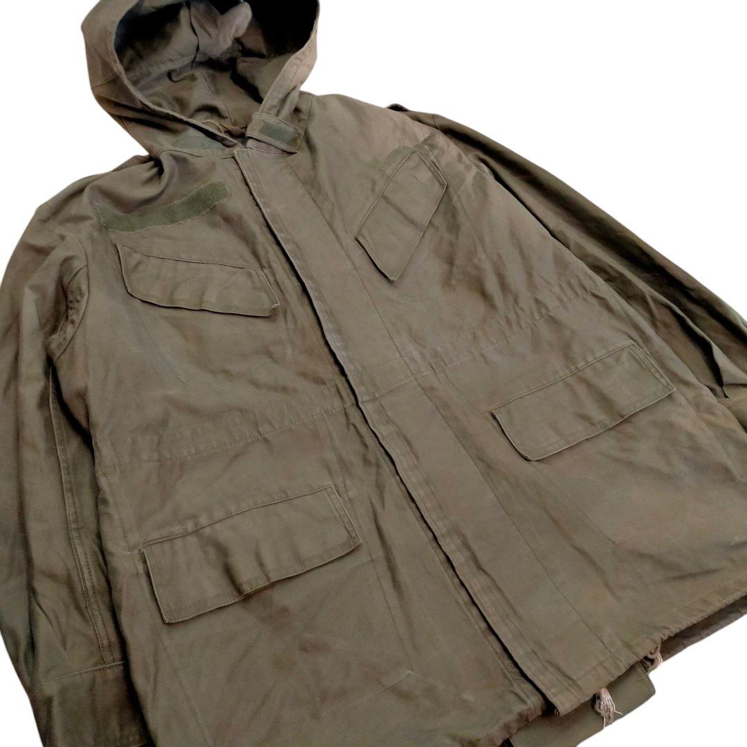 古着　ベルギー軍　m64　フィールドジャケット　フーディー　ヴィンテージ　80s