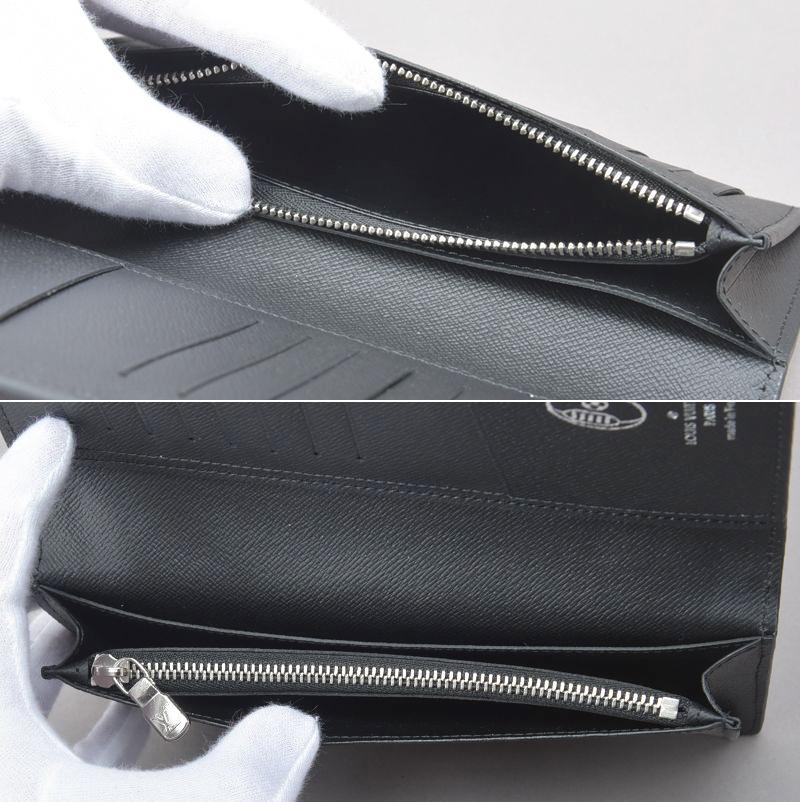 新品◇ルイヴィトン LVサークル ポルトフォイユ・ブラザ 長財布 エピレザー 黒