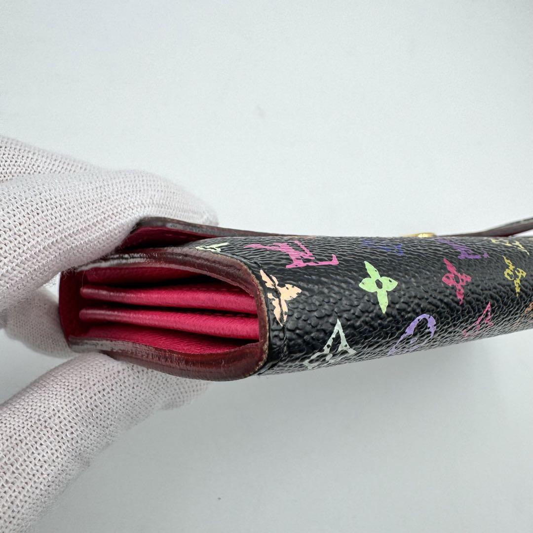 美品✨LOUIS VUITTON マルチカラー　長財布　ブラック　村上隆