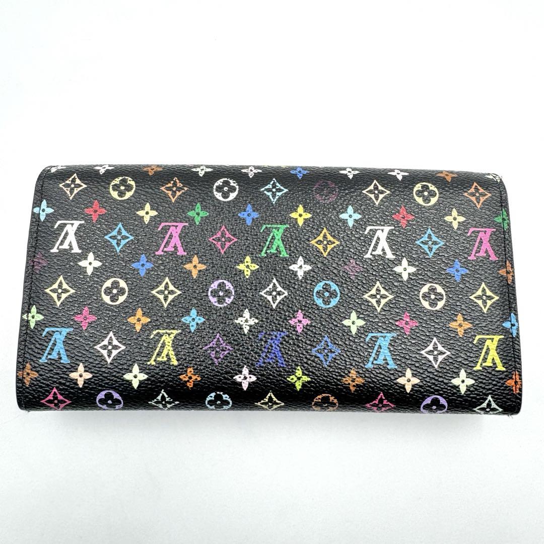 美品✨LOUIS VUITTON マルチカラー　長財布　ブラック　村上隆