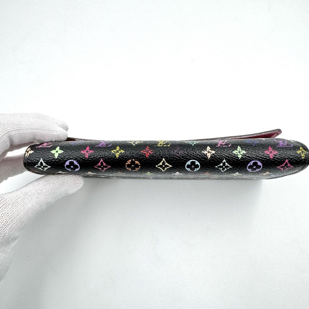 美品✨LOUIS VUITTON マルチカラー　長財布　ブラック　村上隆
