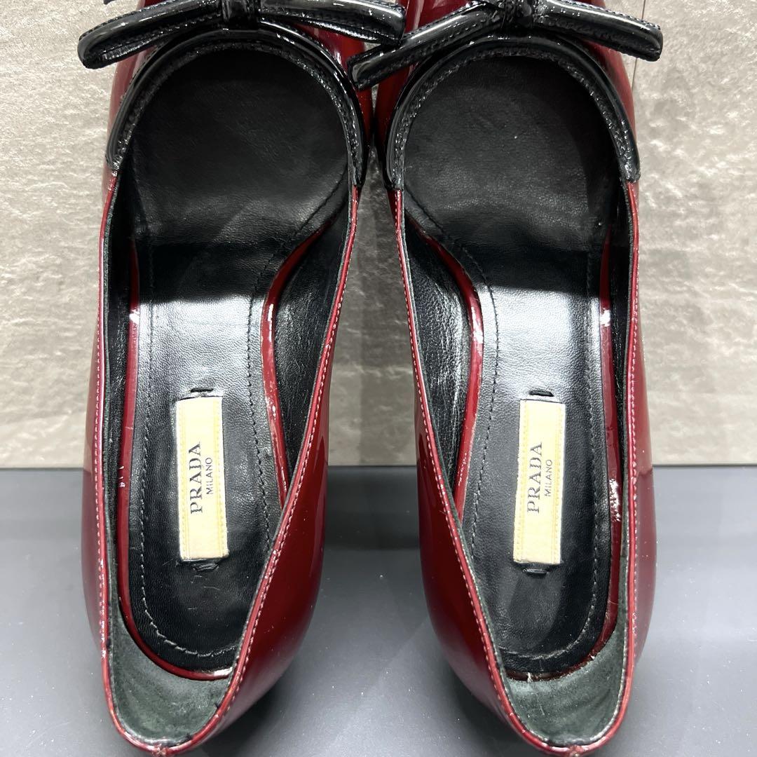 PRADA プラダ エナメル パンプス サイズ36
