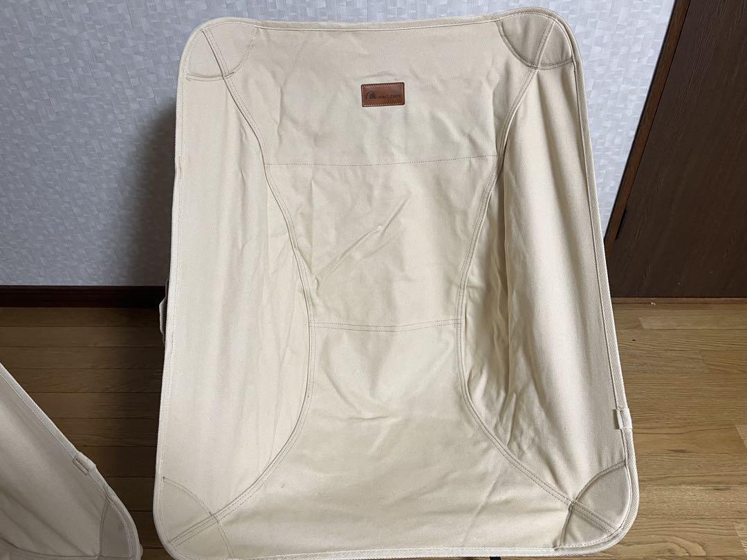 MOON LENCE アウトドアチェア ベージュ 2脚セット