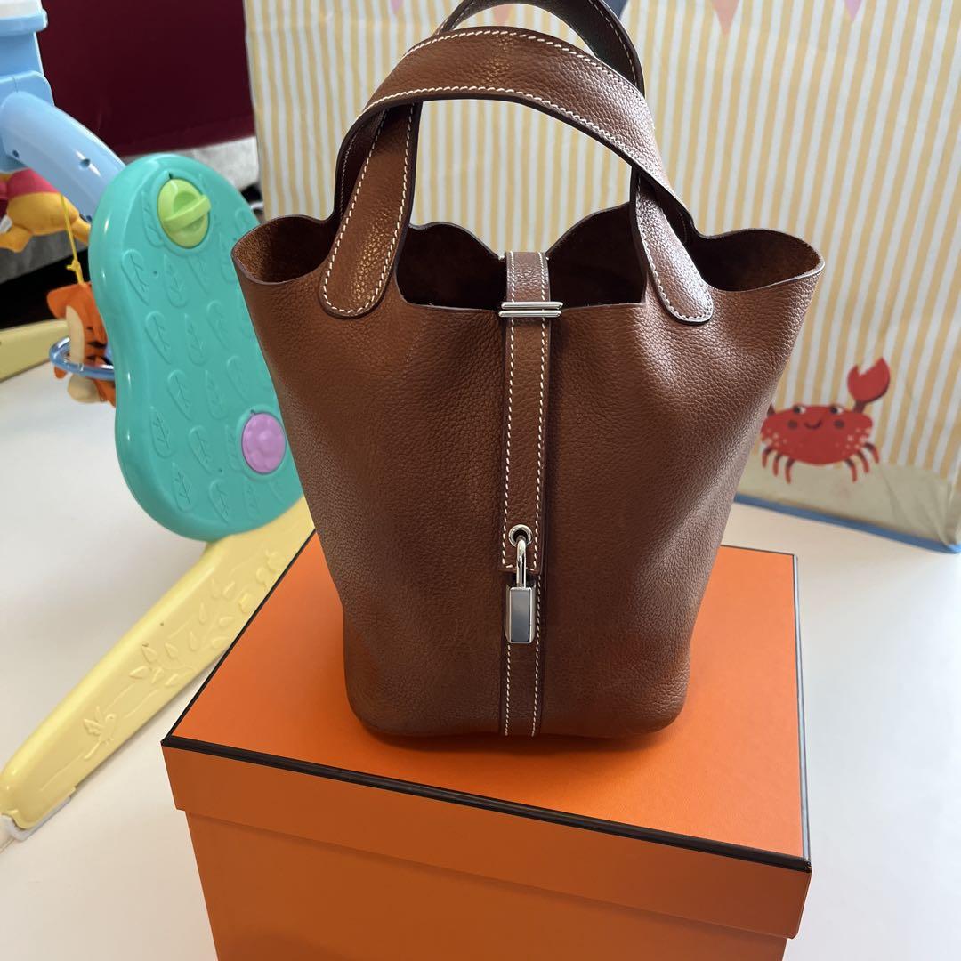 ピコタン　HERMES エルメス　ピコタンロック　pm ゴールド　シルバー金具
