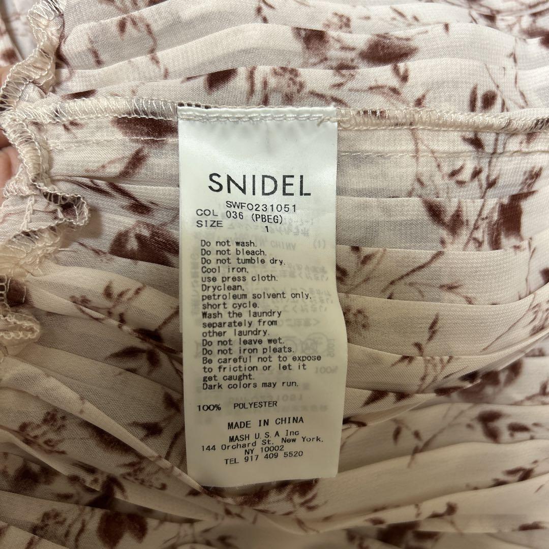SNIDEL スナイデル フリルプリーツワンピース 23ss PBEG