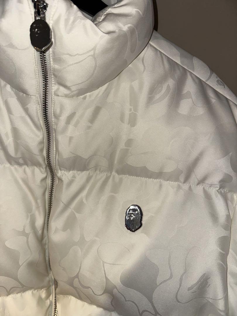 bape ダウンジャケット ホワイト 最終値下げ！