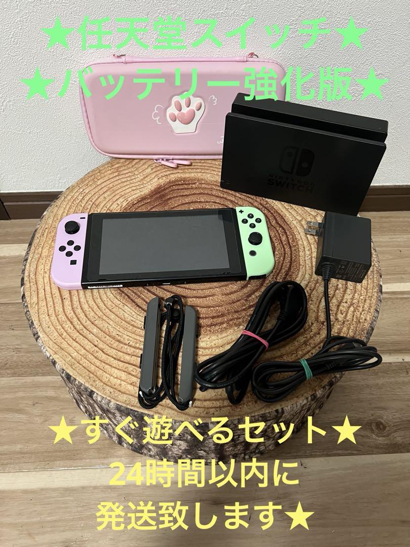Nintendo Switch ニンテンドースイッチ本体 GRN/PNK箱無し
