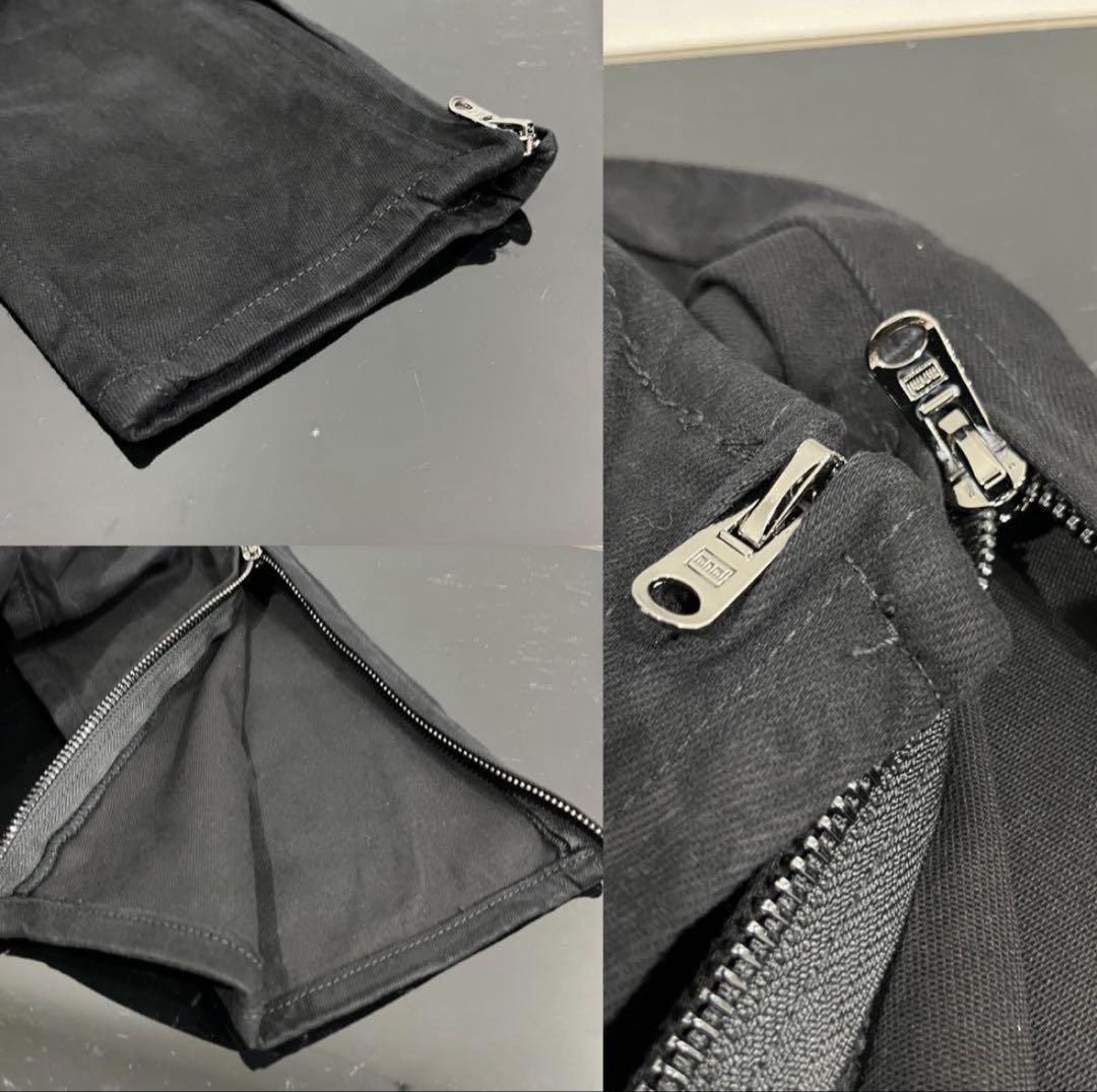 mnml ドローコードロング紐付タイトストレッチフィットカーゴパンツ L