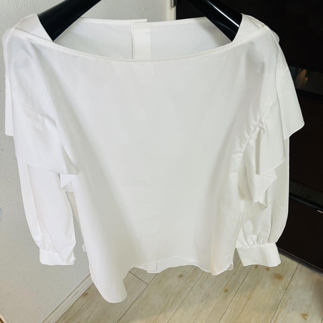 新品☆ANAYI ボートネックフレアスリーブブラウス/セオリー、23区、ロペ