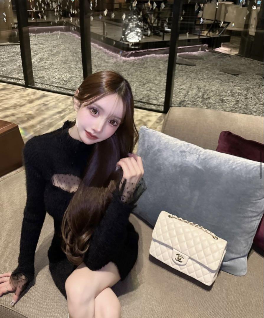 Lumignon original dot tulle knit mini op