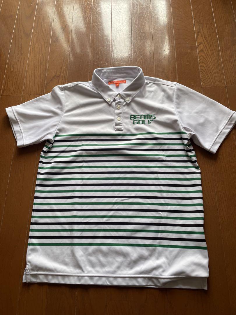 BEAMS GOLF ストライプポロシャツ Mサイズ