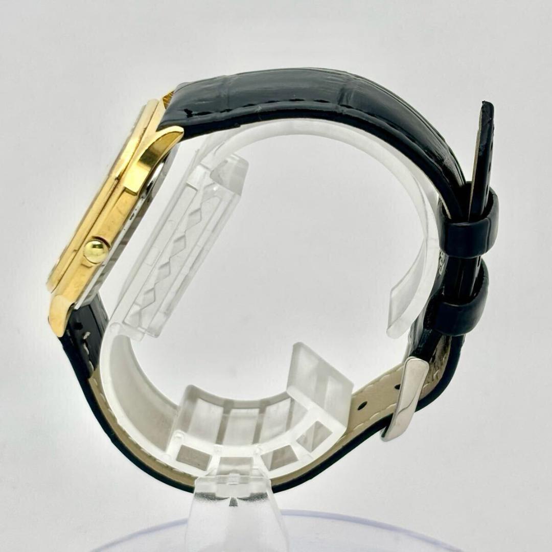 【新品電池】 SEIKO メンズ 腕時計 オクタゴン ゴールド 新品ベルト 美品/新品電池】 SEIKO メンズ 腕時計 ゴールド オクタゴン 新品