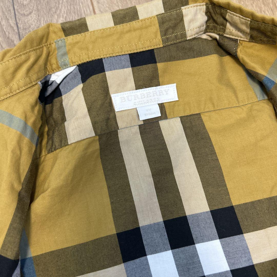 BURBERRY 半袖シャツ ベージュ・チェック柄 Burberry ベージュ チェック柄 半袖シャツ - メルカリ