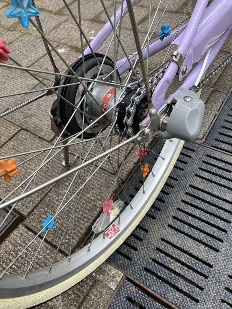 【美品】ブリヂストン　ジュニア自転車　リコリーナ　22インチ　3段変速