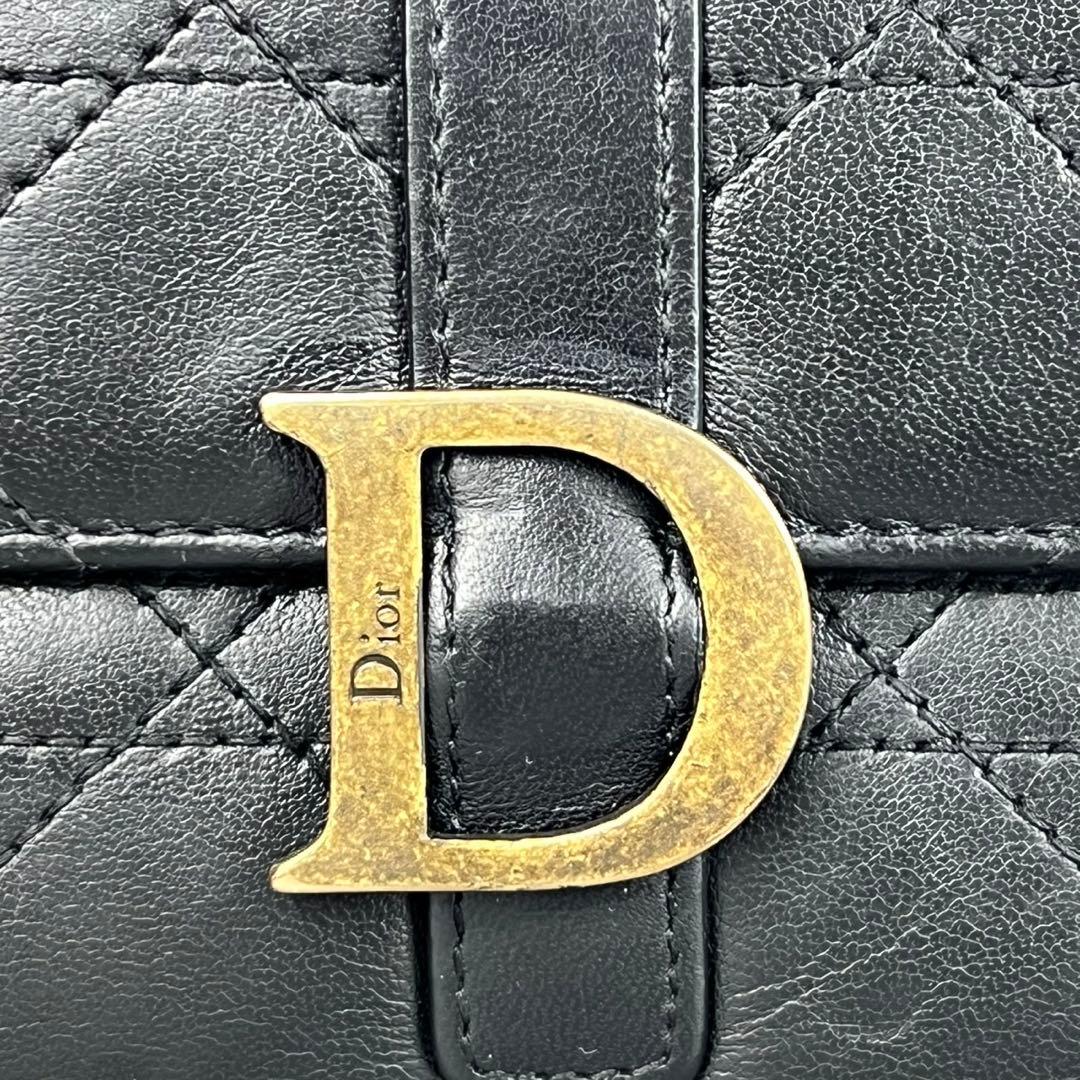 希少 DIOR レザー カナージュ 長財布 ブラック トロッター柄 - メルカリ