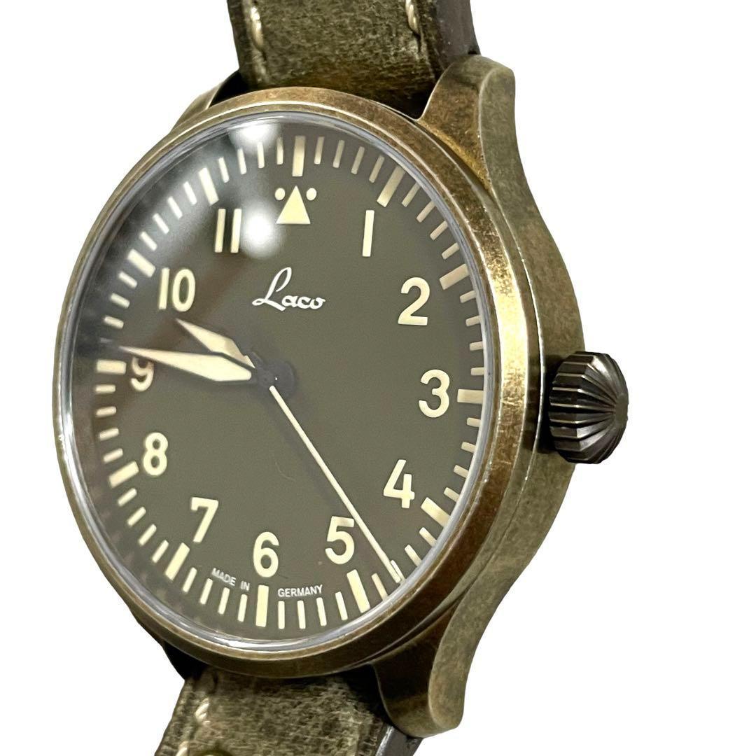 Laco ドイツ空軍復刻モデル アウクスブルク39 250本限定 腕時計 カーキ