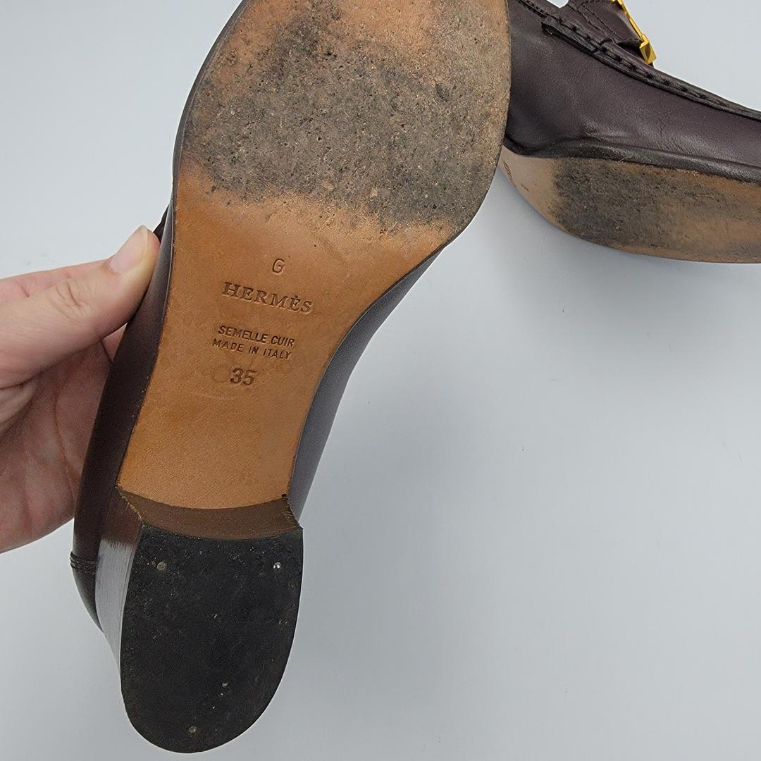 確実正規品 ローファー ヒール 35 BS218-m46698854545 エルメス Hバングル 大特価在庫