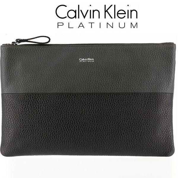 新品 定27,500円 カルバンクライン プラティナム 日本製 クラッチバッグ