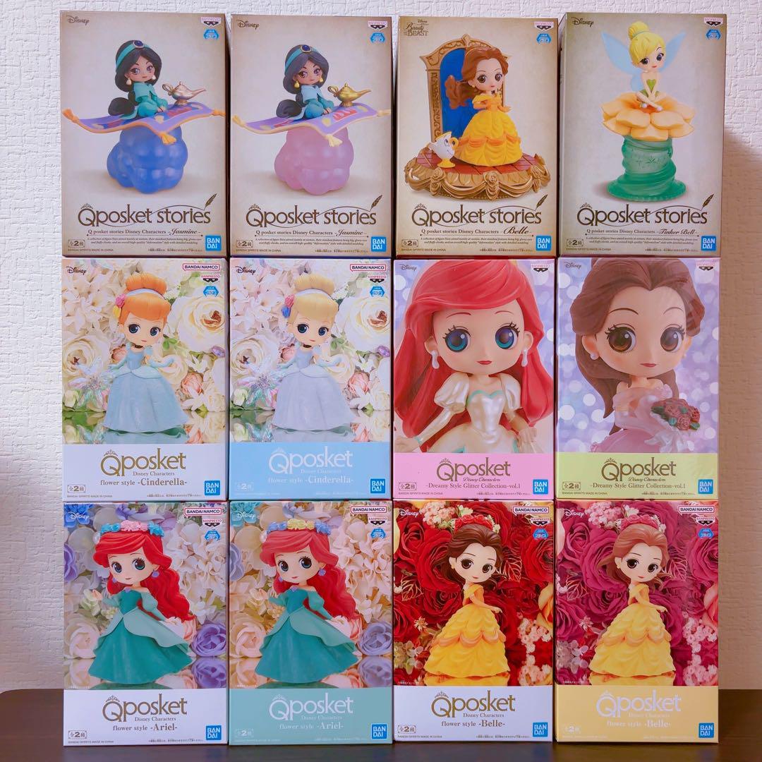 Qposket ディズニープリンセス フィギュア12個セット！
