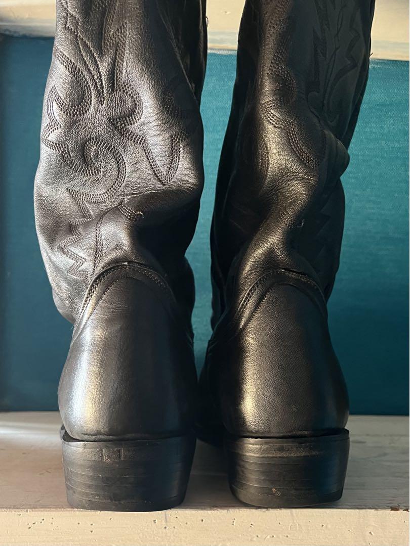 靴 DAN POST Navy blue WESTERN BOOTS
