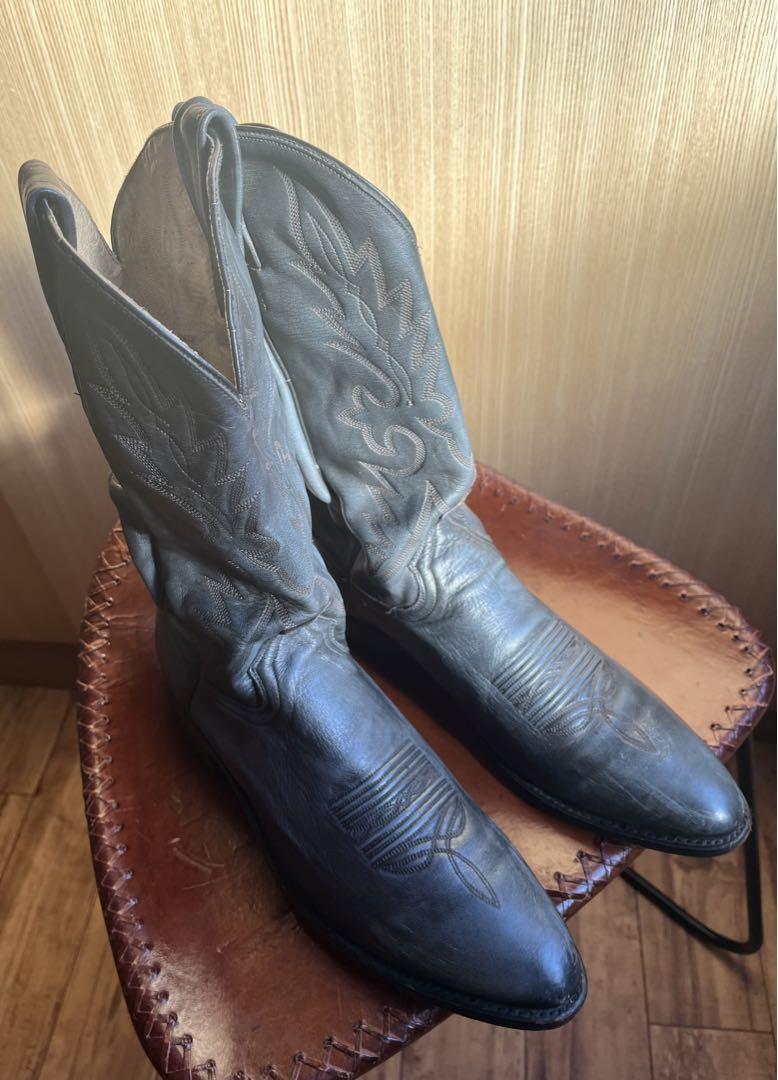 靴 DAN POST Navy blue WESTERN BOOTS
