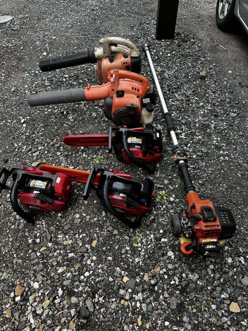 ジャンク　エンジン機械セット（チェーンソー・ブロワー・草刈機）