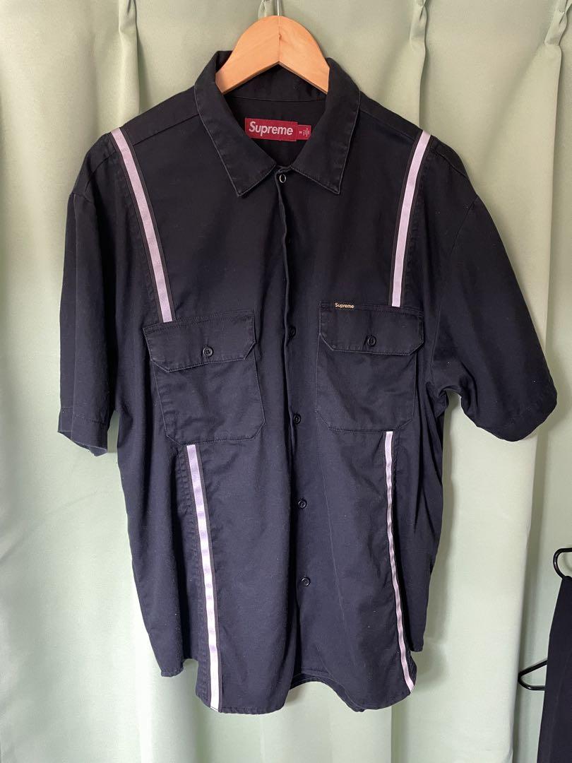 トップス supreme Reflective Stripe S/S Work Shirt