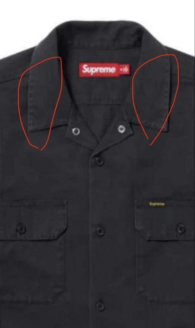 トップス supreme Reflective Stripe S/S Work Shirt