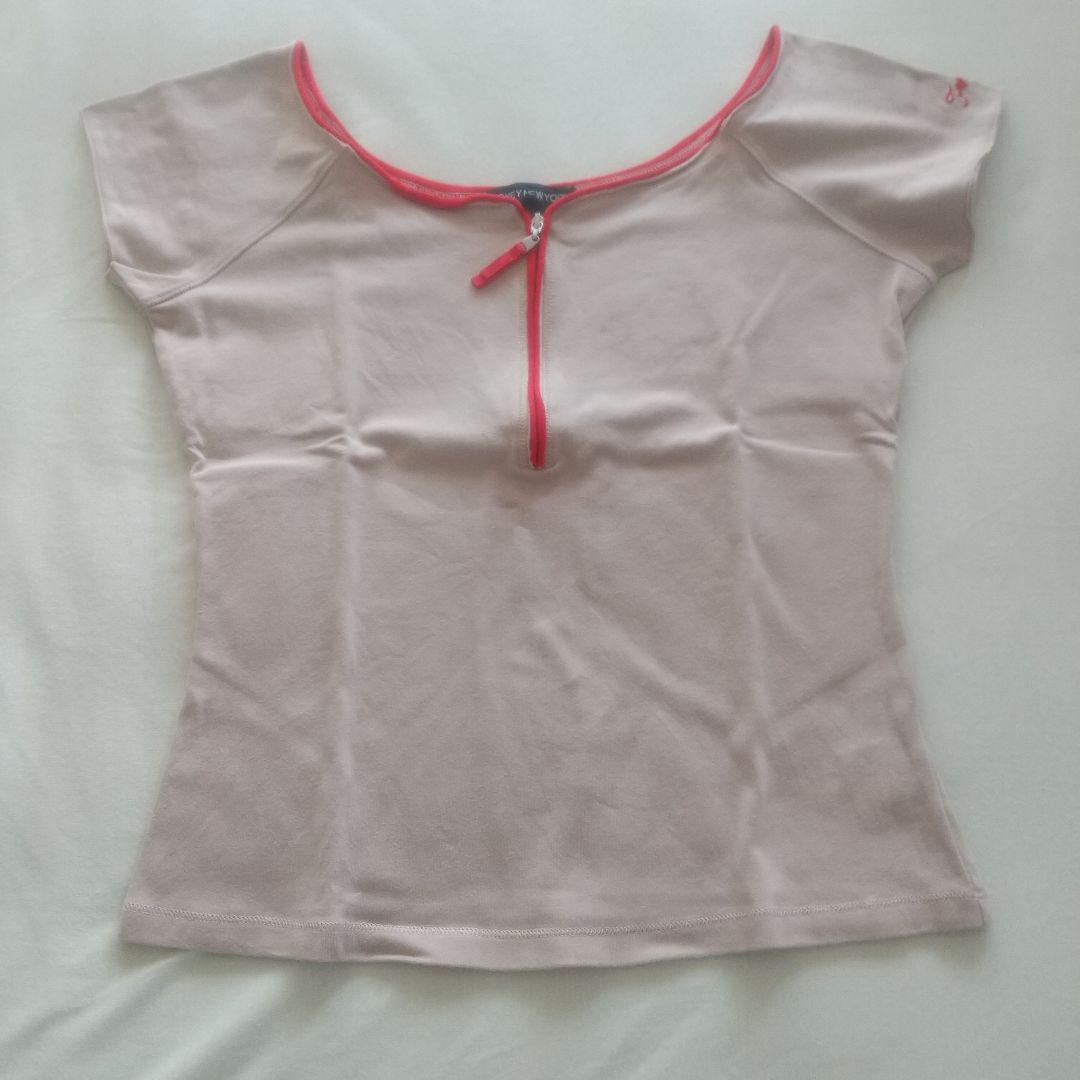 FOXEY NEW YORK 半袖カットソー ベージュ×レッド
