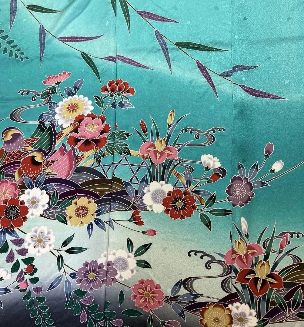 着物リメイク　振袖ワンピース