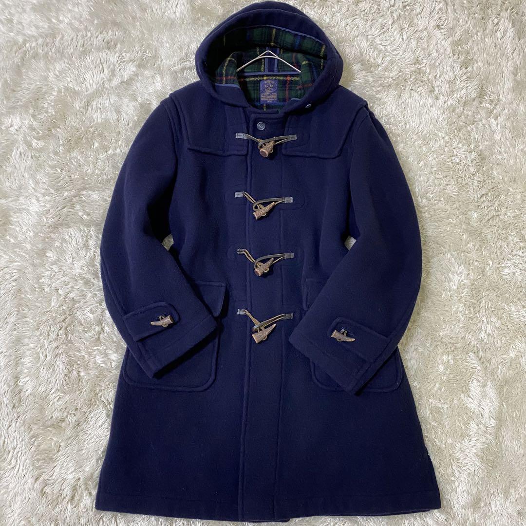 ル 年末のプロモーション 美品】ブルーミング タウン カシミヤ混ダッフルコート ロング ジャケット・アウター