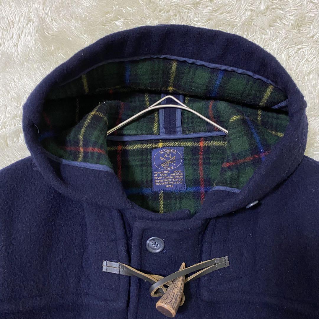 【美品】ブルーミング タウン カシミヤ混ダッフルコート ロング 日本製L相当